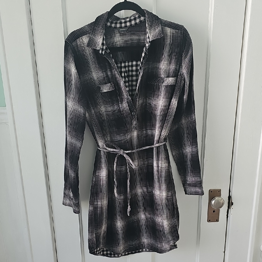 Eddie Bauer plaid shirt dress